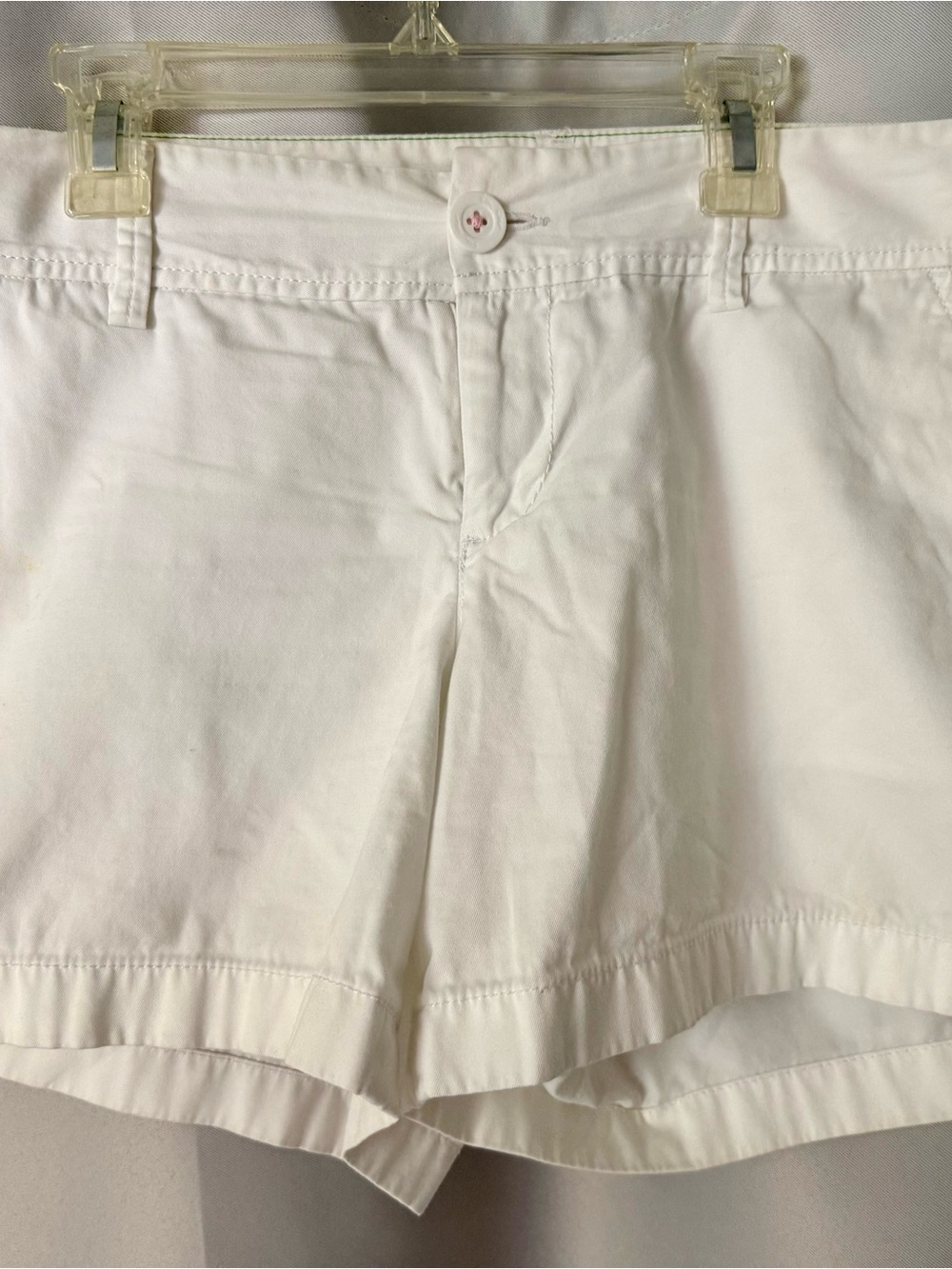 Lilly Pulitzer White High-Waist Cotton Shorts